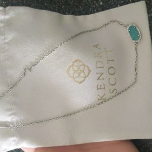 Kendra Scott aqua/silver necklace